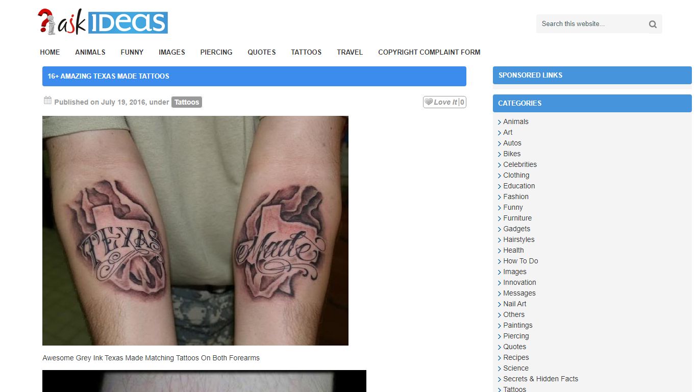 16+ Amazing Texas Made Tattoos - AskIdeas.com